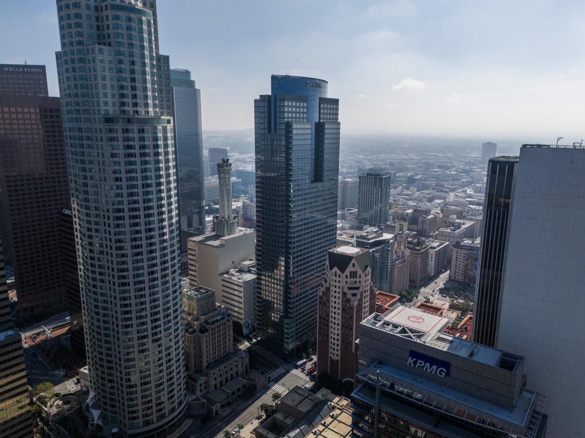 Skyscrapers in downtown Los Angeles