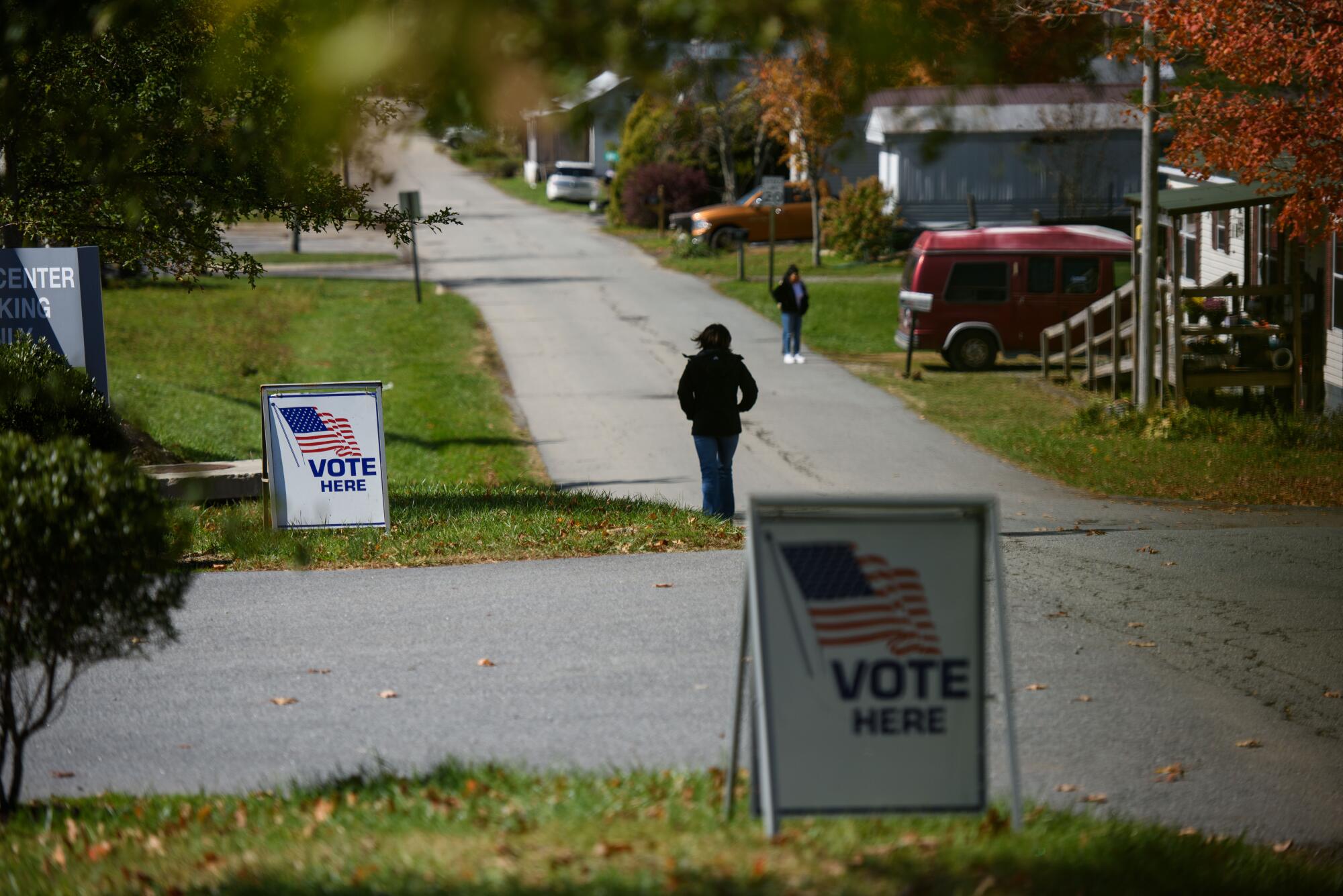 Early voting began Thursday in Avery County, N.C.