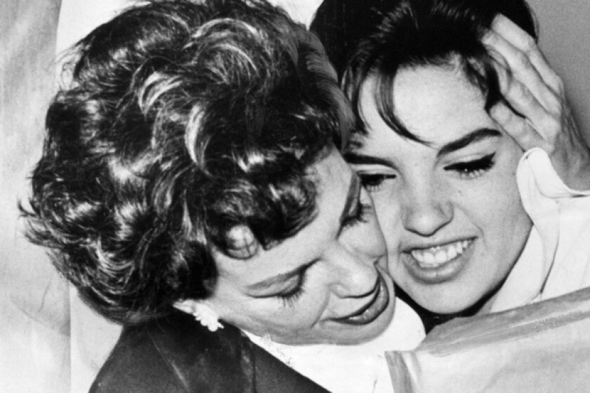 Liza Minelli and Judy Garland
