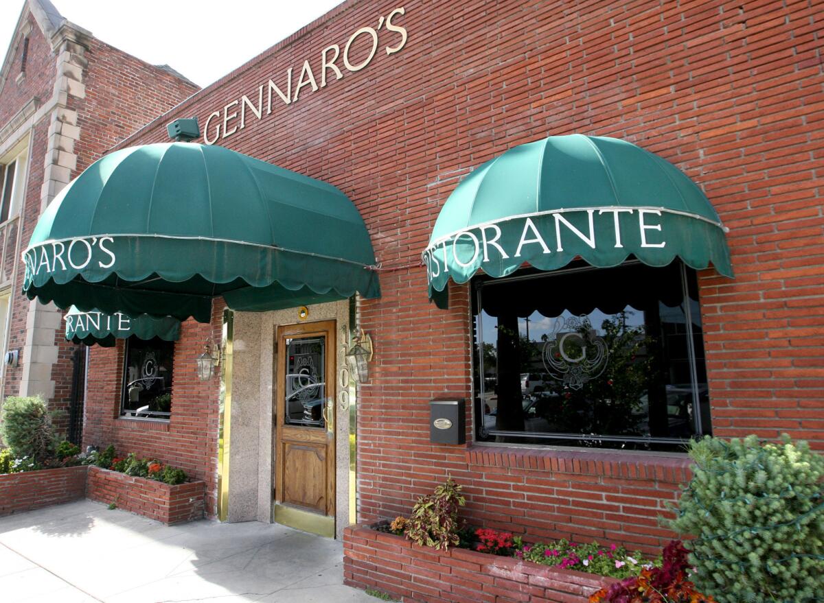 Gennaro's Ristorante at 1109 N. Brand Blvd. in Glendale.