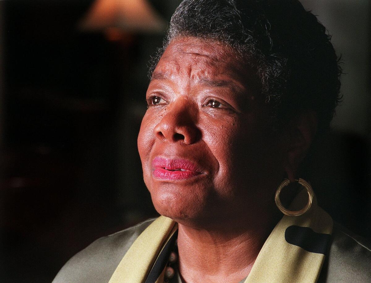 Maya Angelou, photographed in 1997 before one of her San Diego appearances.