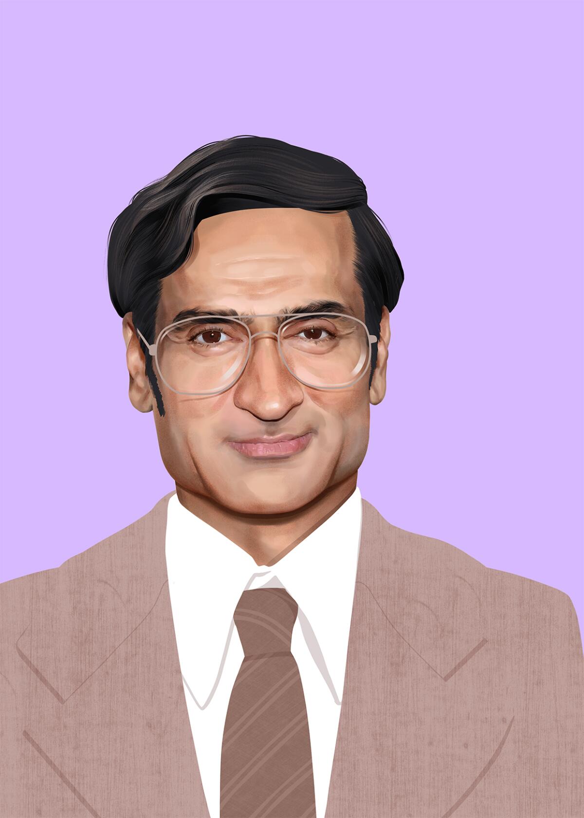 Illustration of Kumail Nanjiani as his "Welcome to Chippendale's" character.