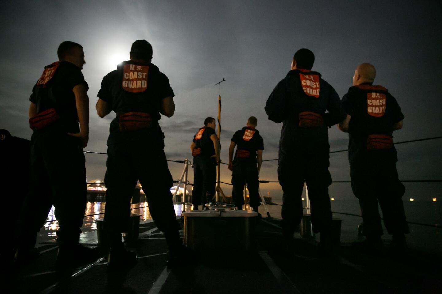 Coast Guard cutter on patrol