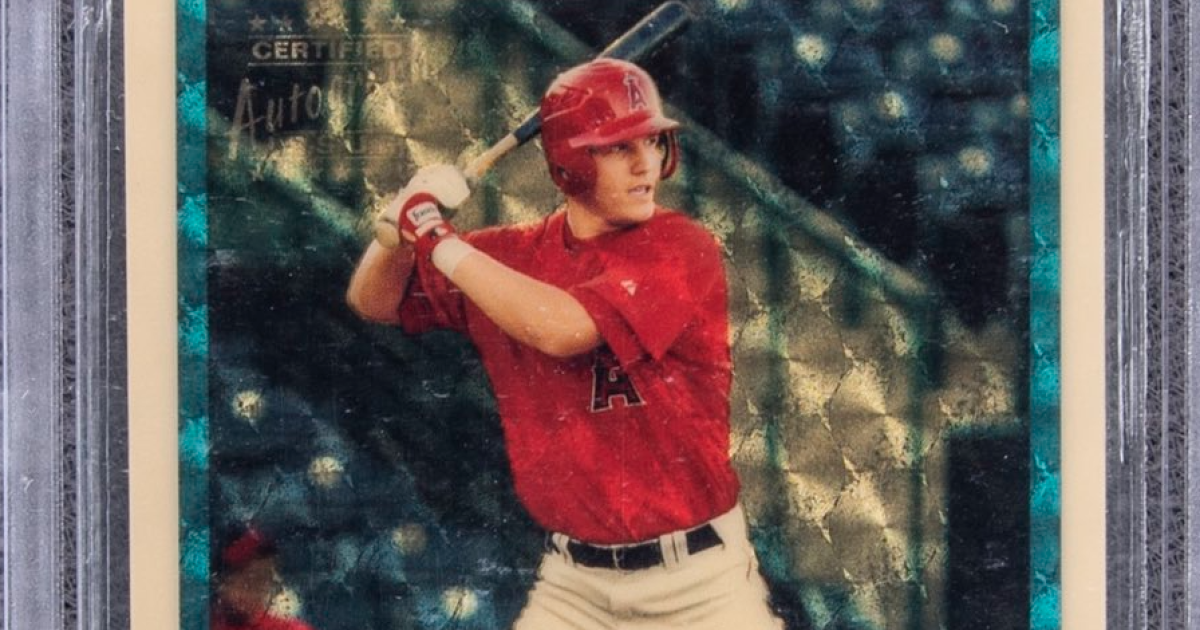 Mike Trout rookie card sells for nearly one million dollars