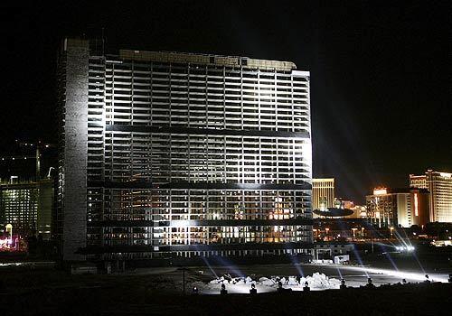 The Stardust Resort & Casino is seen shortly before it was imploded. Boyd Gaming Corp. plans to replace the historic property with a $4 billion hotel, casino, convention and retail development called Echelon Place on the 63 acres of land on the Las Vegas Strip.