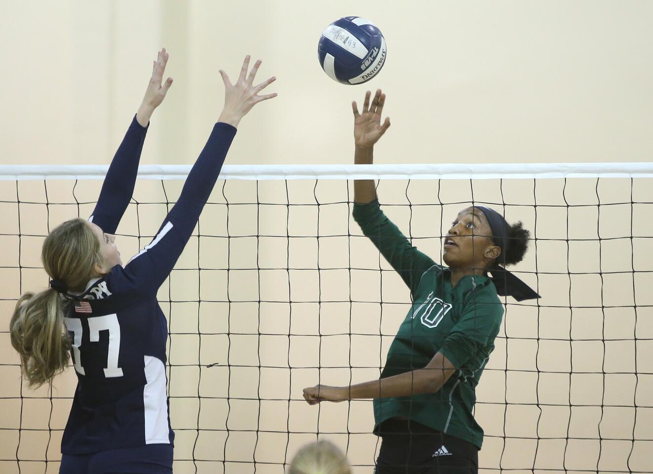 Photo gallery: Costa Mesa vs. Calvary Chapel in girls’ volleyball