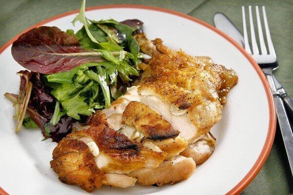 Campanile's crispy flattened chicken