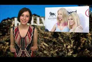 Britney Spears and Iggy Azalea work the Billboard Music Awards 2015