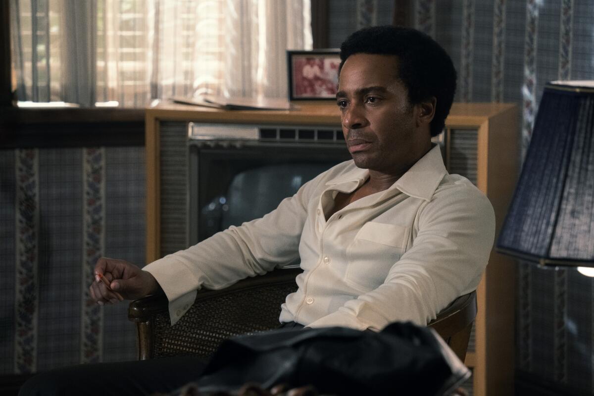 André Holland stars as Black Panther Huey P. Newton in "The Big Cigar," coming to Apple TV+ Friday.