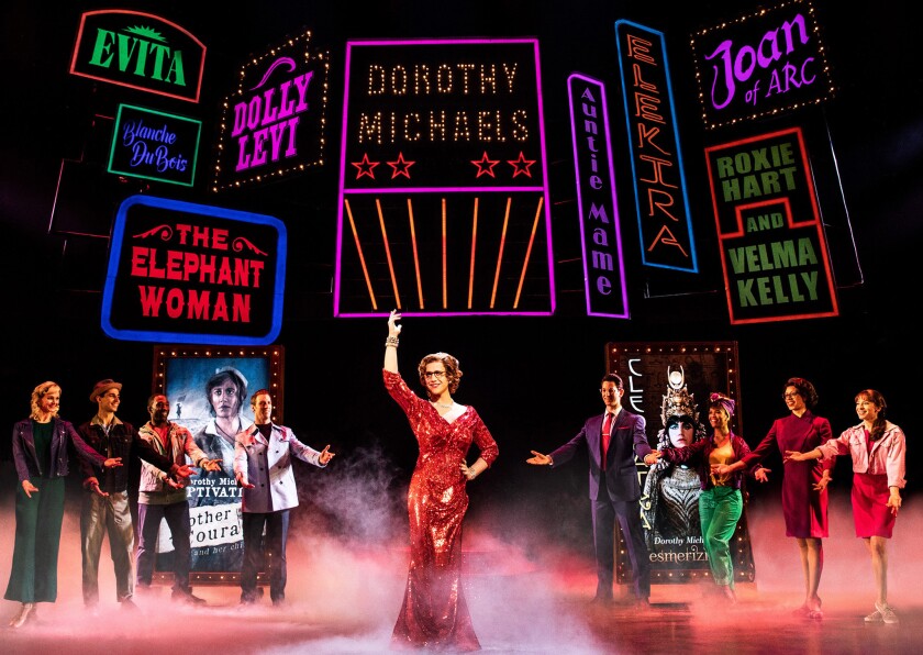 Review Tootsie Gives Broadway Its Funniest Musical Since Book Of Mormon Los Angeles Times