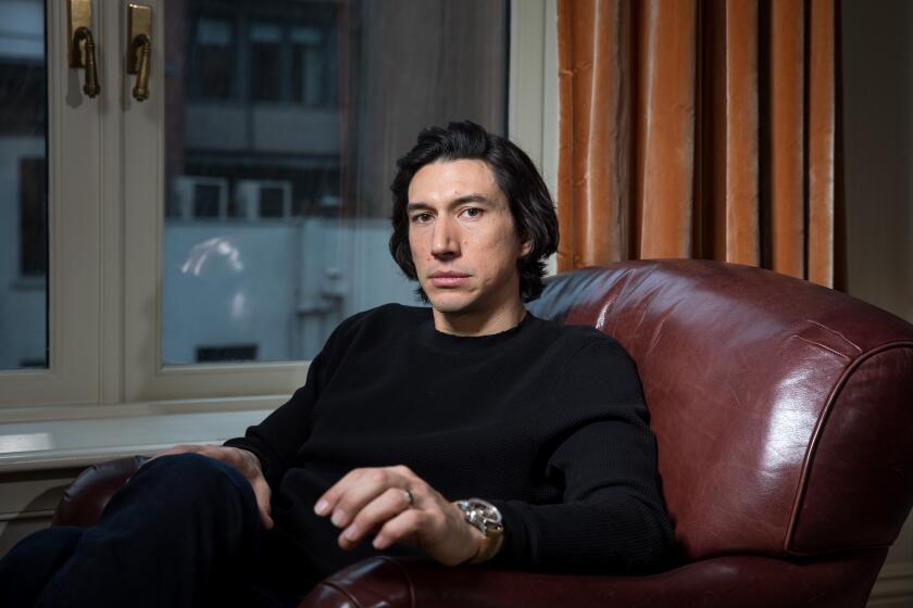 NEW YORK, NY — 12/2/19: Actor Adam Driver poses for a portrait at the Greenwich Hotel on Monday, December 2, 2019 in New York City. (PHOTOGRAPH BY MICHAEL NAGLE / FOR THE TIMES)