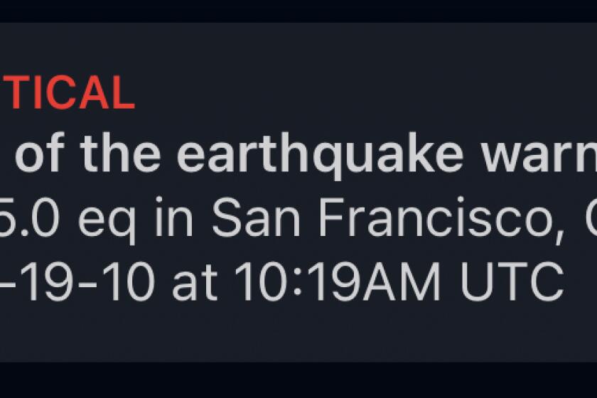 California earthquake early warning 