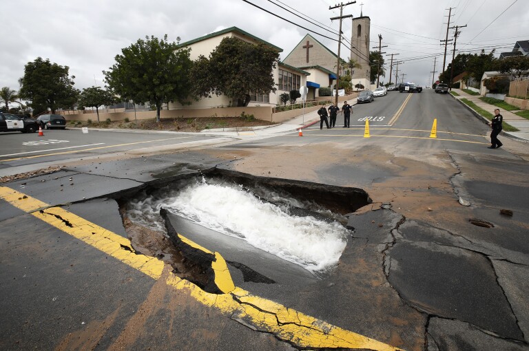 water main break