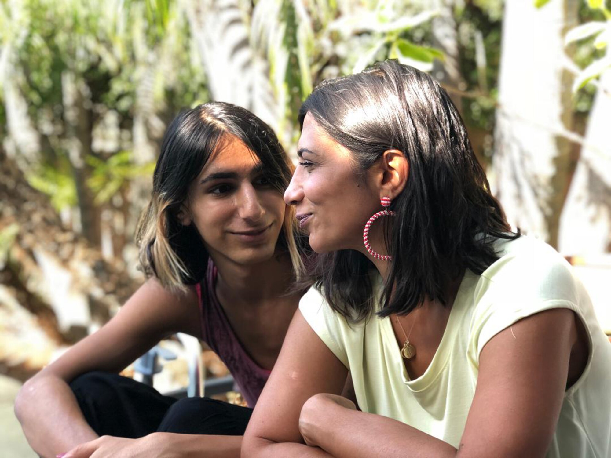 Paria Hassouri, right, and daughter Ava in 2018.
