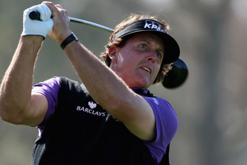 Phil Mickelson withdrew from last week's Farmers Insurance Open because of back pain.