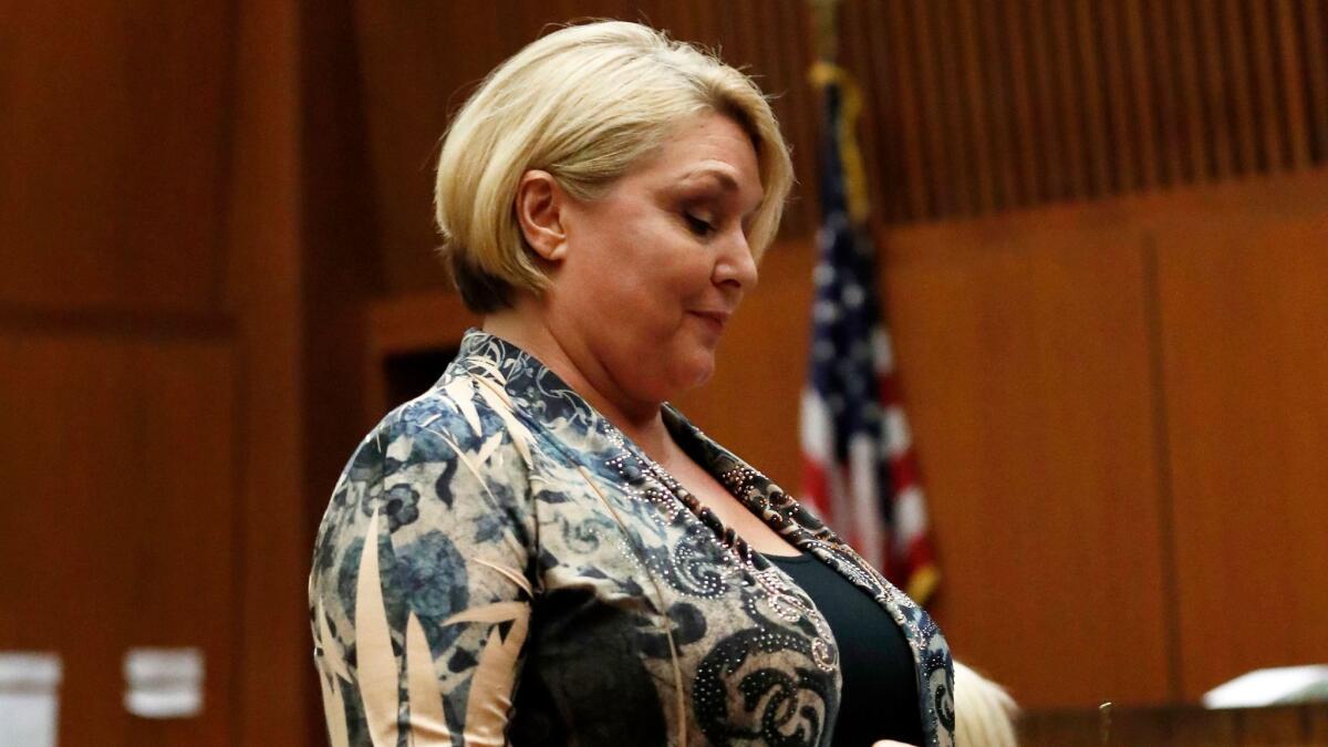 Samantha Geimer appears in Los Angeles Superior Court.