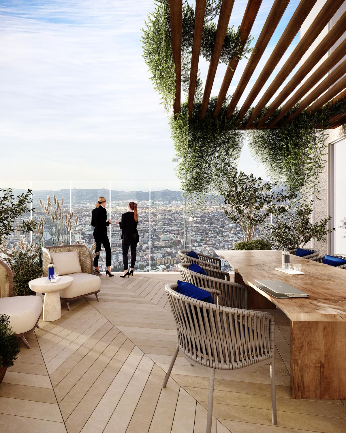 The landlord will create new outdoor terraces for tenants on four floors.