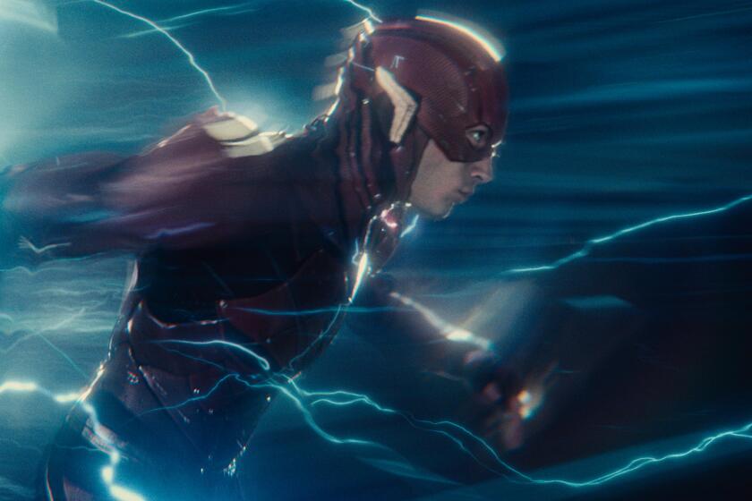 EZRA MILLER as The Flash in Warner Bros. Pictures' action adventure "JUSTICE LEAGUE,"
