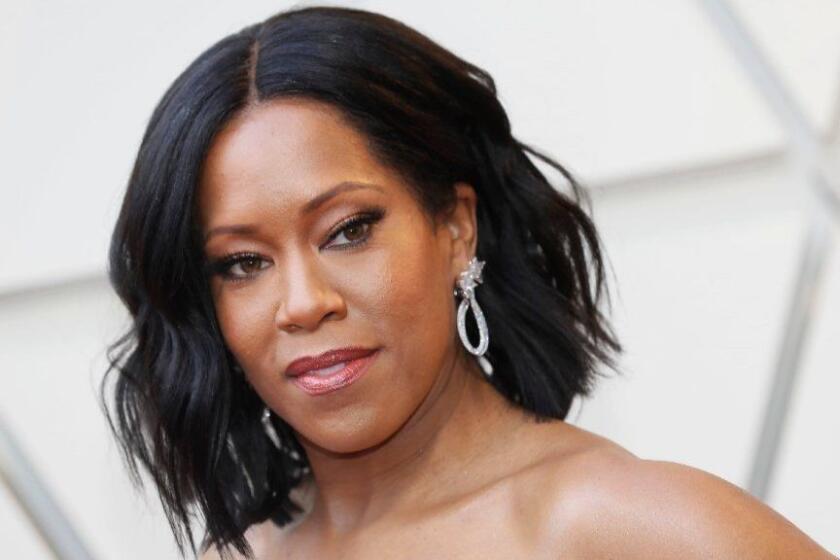 Mandatory Credit: Photo by ETIENNE LAURENT/EPA-EFE/REX (10118627lg) Regina King arrives for the 91st annual Academy Awards ceremony at the Dolby Theatre in Hollywood, California, USA, 24 February 2019. The Oscars are presented for outstanding individual or collective efforts in 24 categories in filmmaking. Arrivals - 91st Academy Awards, Los Angeles, USA - 24 Feb 2019 ** Usable by LA, CT and MoD ONLY **