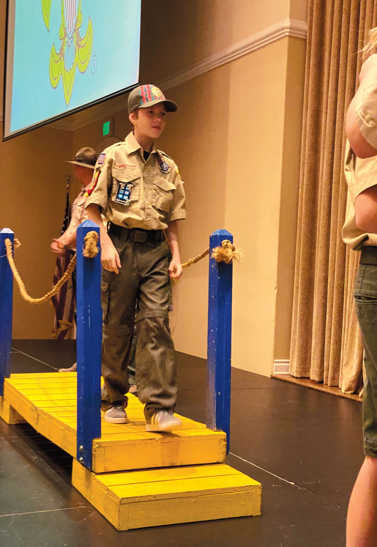 Coleton LaMarche bridges from Cub to Boy Scout.
