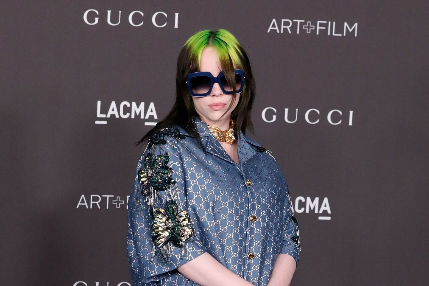 Billie Eilish arrives at the 2019 LACMA Art + Film Gala.