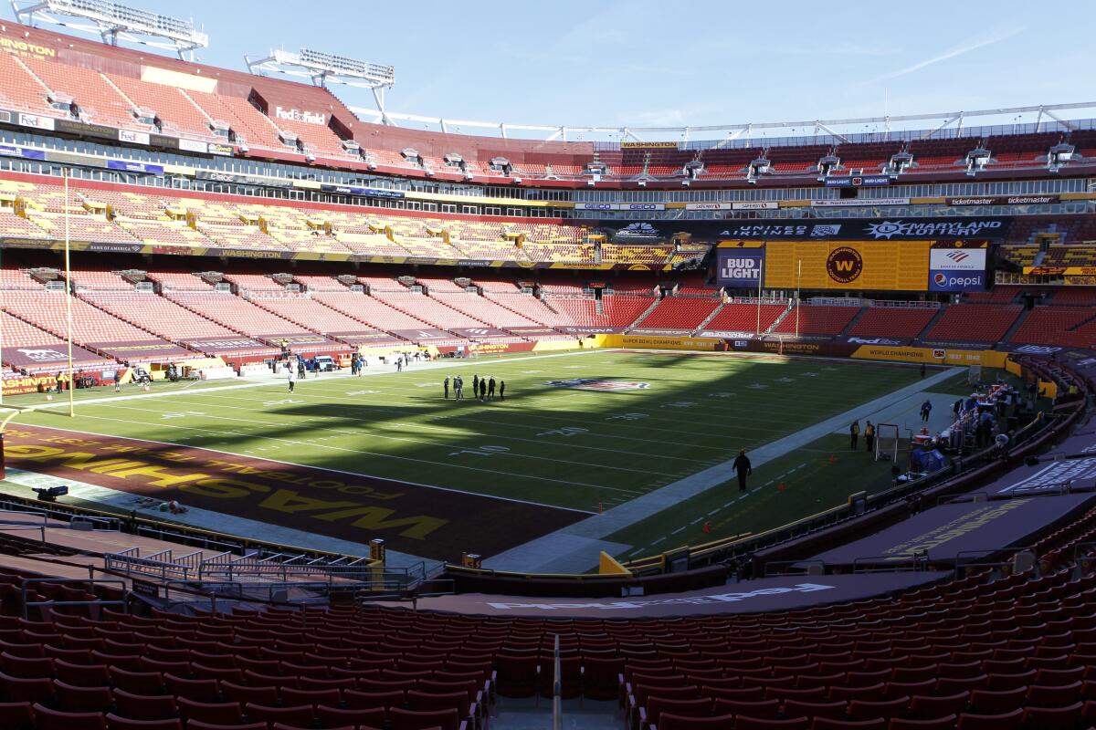 washington football team fedex field