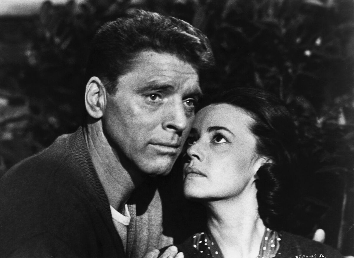 Burt Lancaster and Jeanne Moreau in "The Train" (1965).