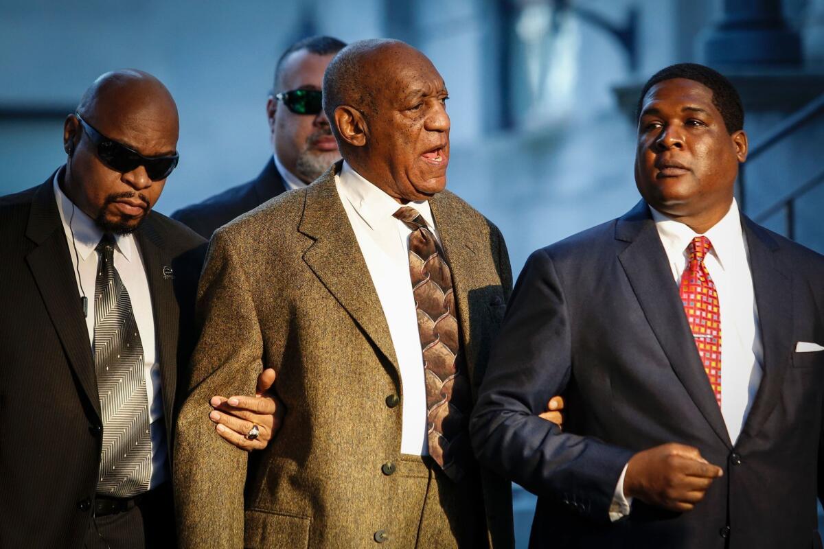 Bill Cosby arrives at court in Norristown, Pa., on Tuesday.