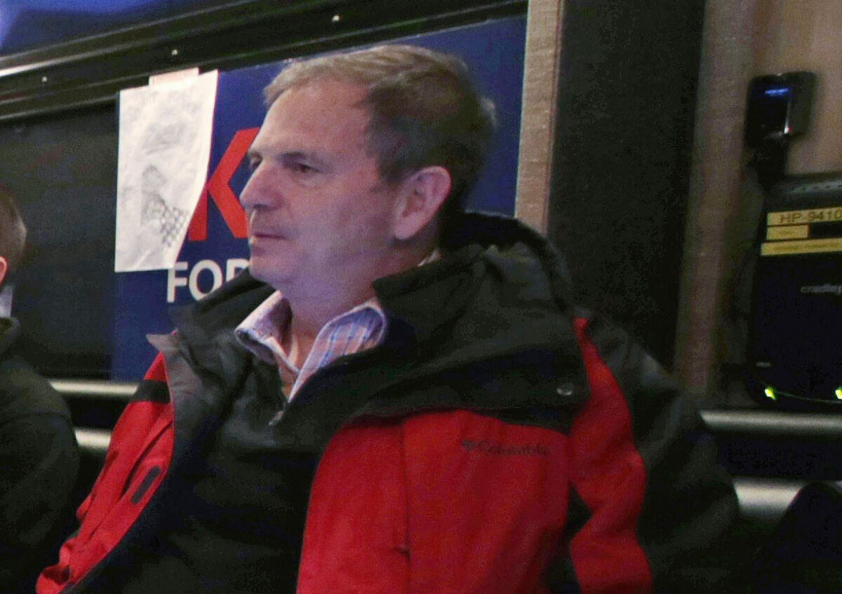 John Weaver on a campaign bus