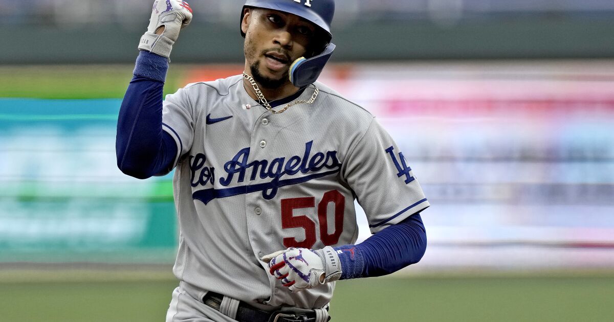 ‘He’s trying to win the MVP.’ Mookie Betts leading Dodgers with renewed joy, consistency