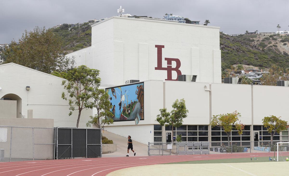 Laguna Beach High School campus. 