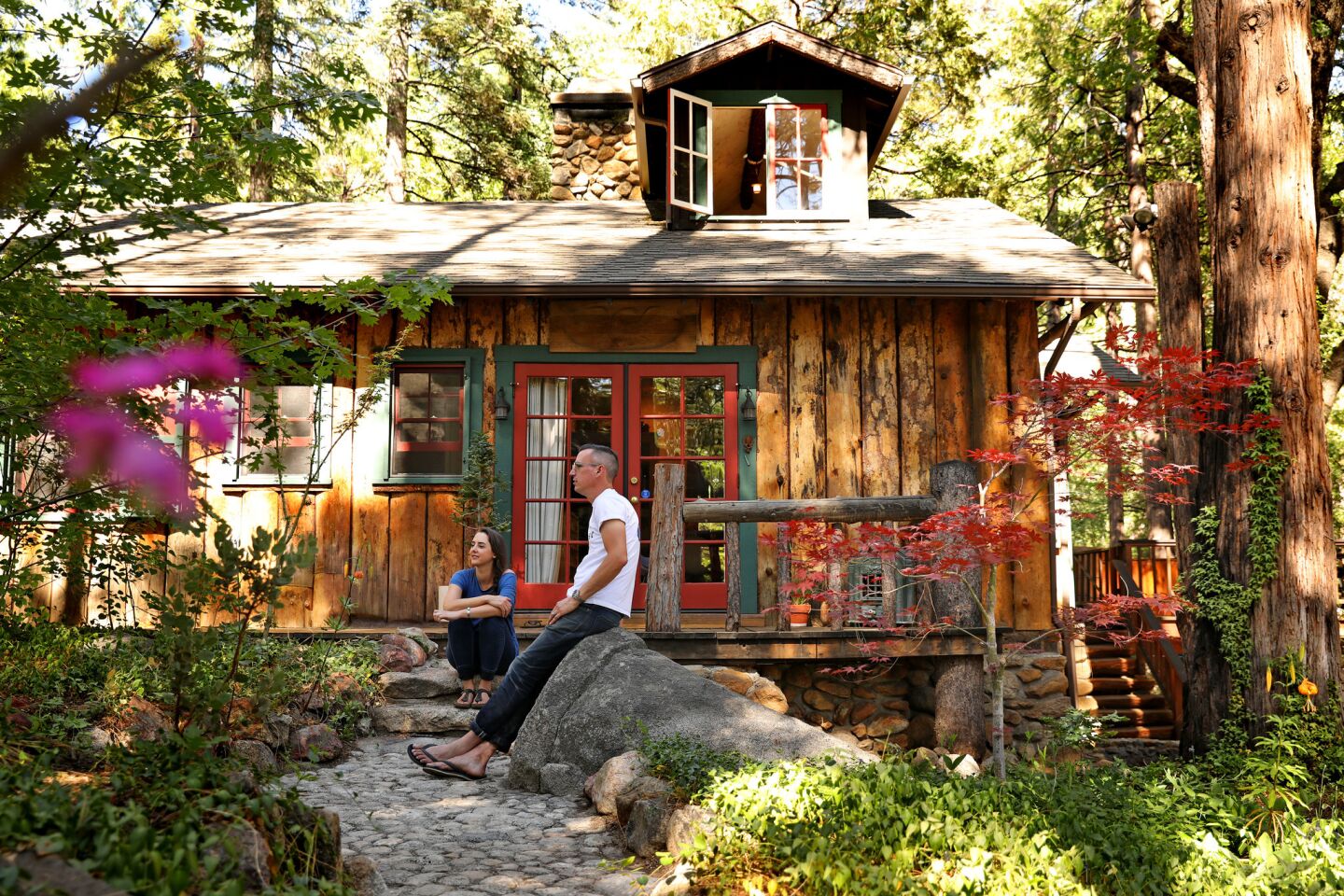The 2-acre Idyllwild property had been extensively rehabbed by a previous owner.