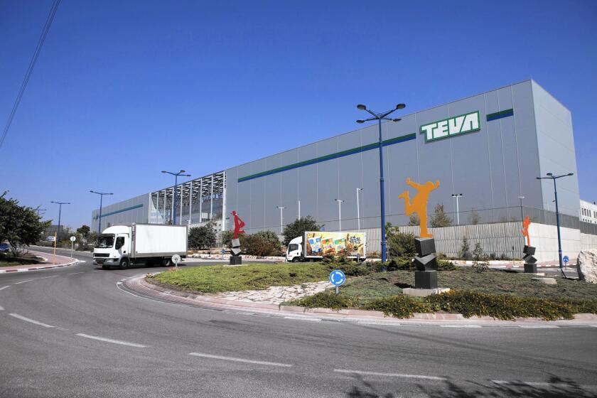 Teva is the world's largest maker of generic drugs. Above, Teva Pharmaceutical Logistic Center in Shoam, Israel.
