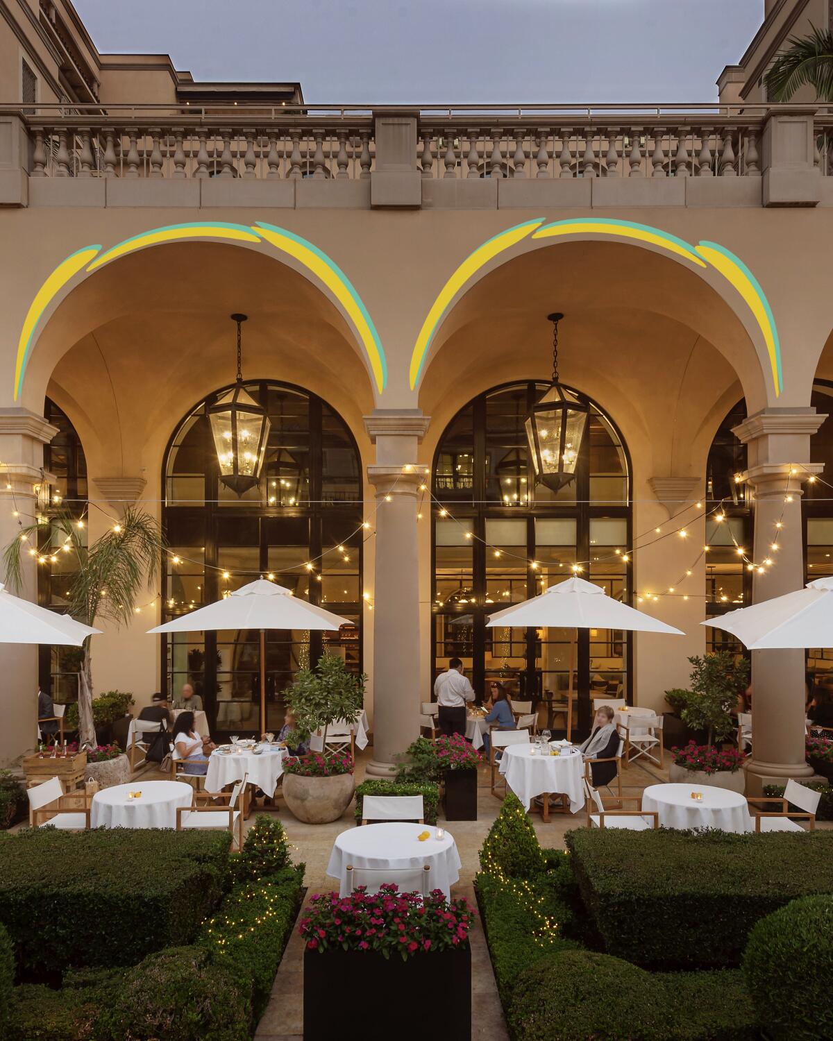 The Maybourne Beverly Hills just opened its Terrace restaurant.