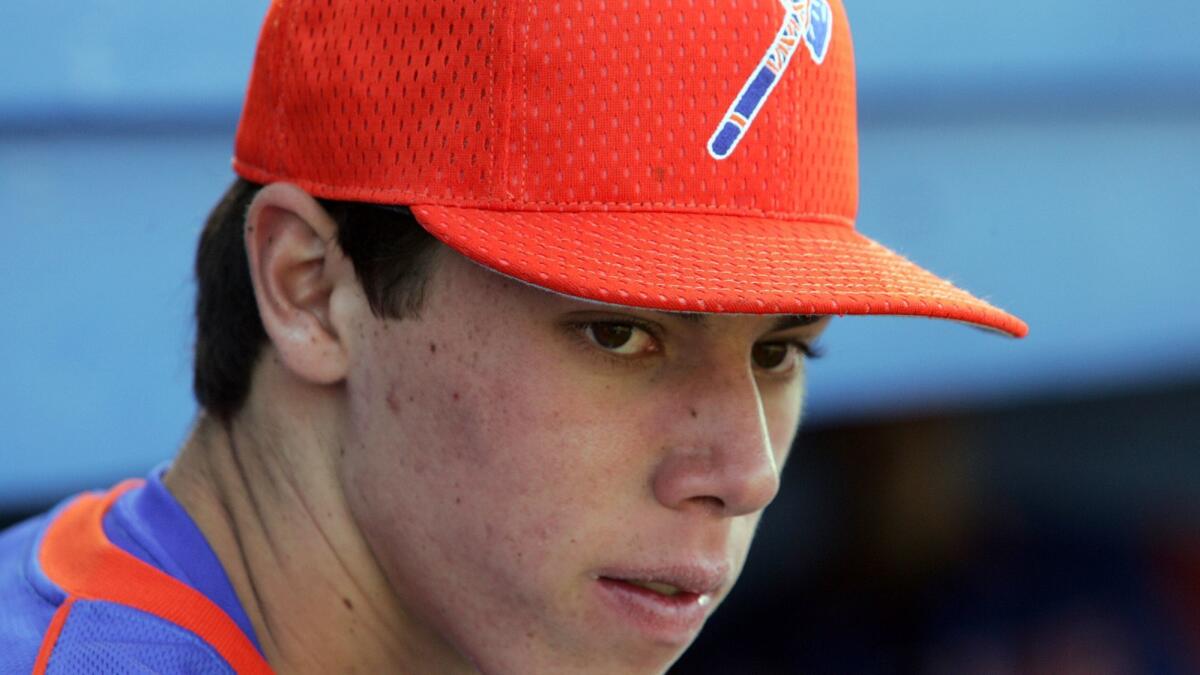 Christian Yelich at Westlake High on April 23, 2008.