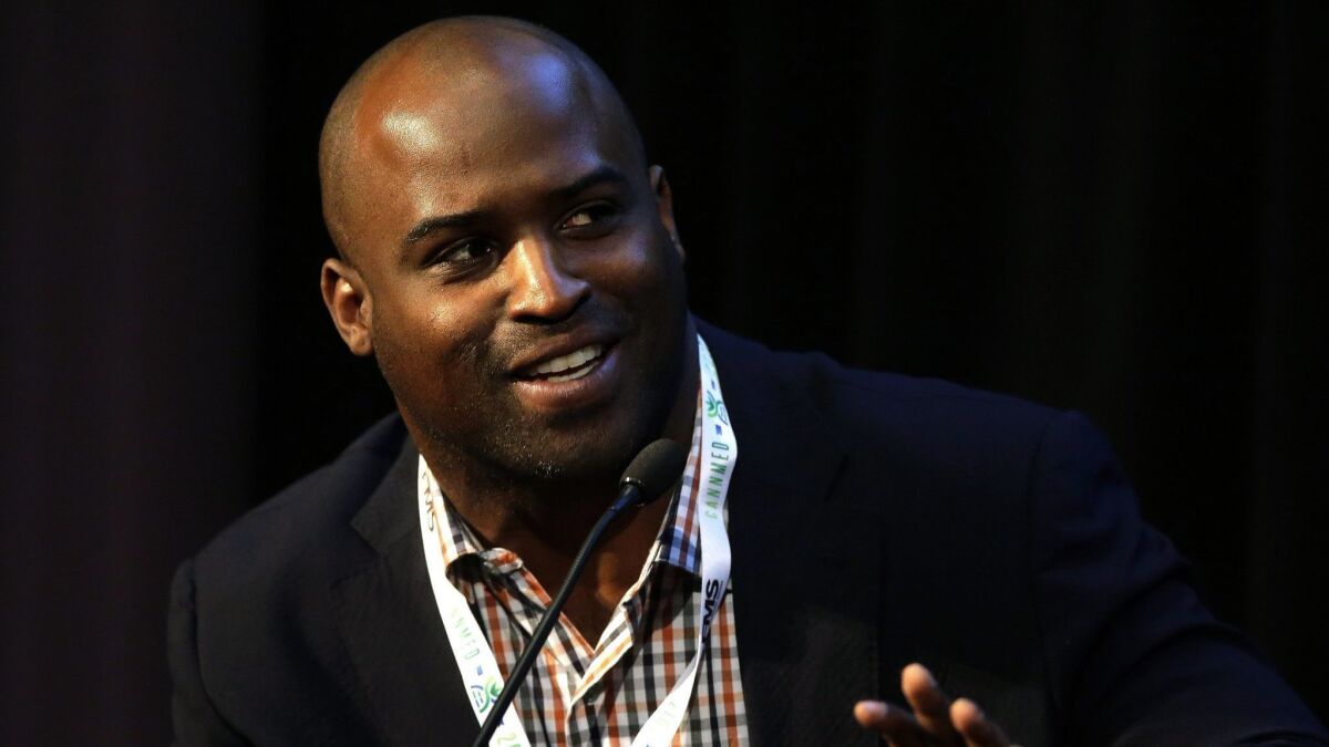 Former NFL football player Ricky Williams is one of many celebrities creating or endorsing cannabis-related products since its legalization in California and other U.S. states.