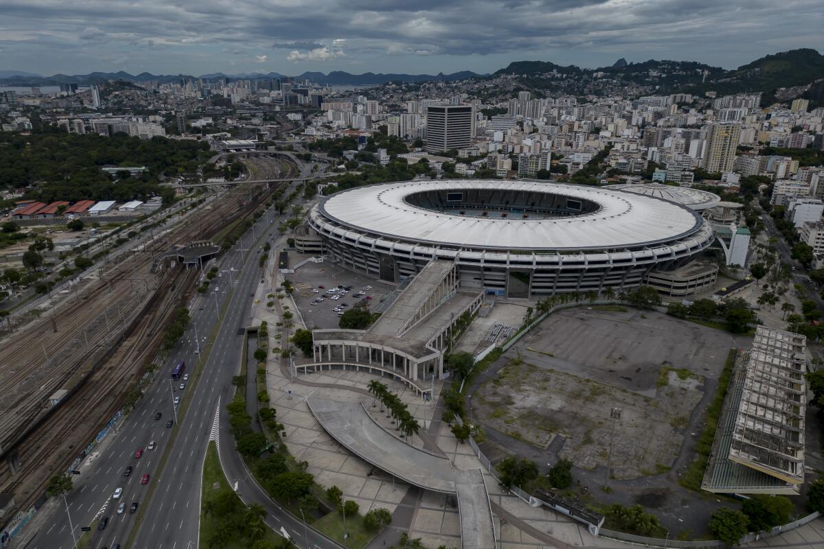 ARCHIVO - Vista del estadio Maracaná en Río de Janeiro, el 4 de diciembre de 2023. (AP Foto/Bruna Prado)