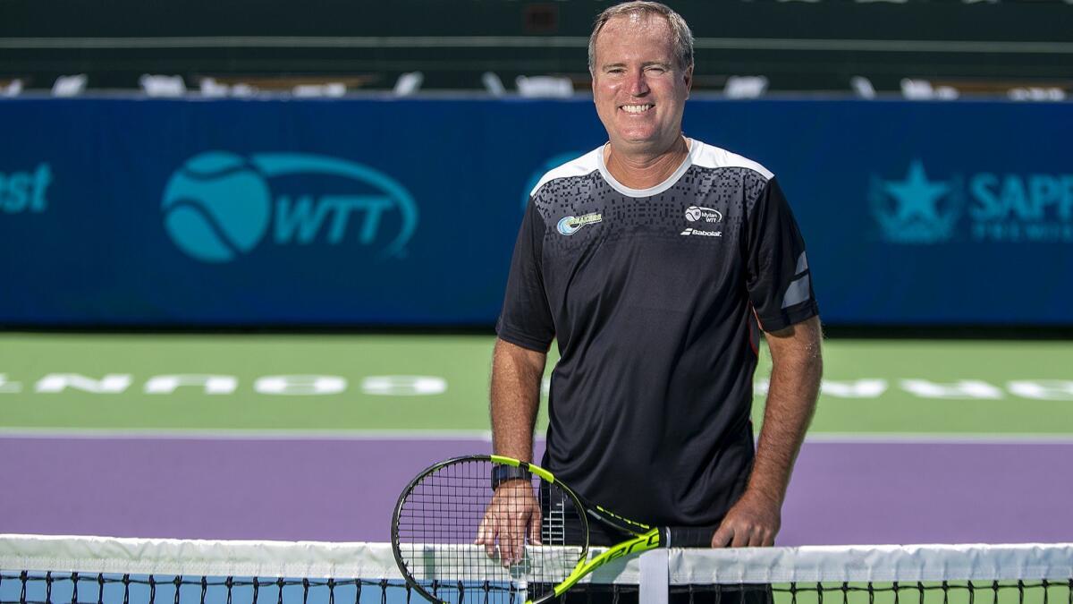 Orange County Breakers tennis coach Rick Leach has been involved with World Team Tennis for decades as a fan, player and now coach.