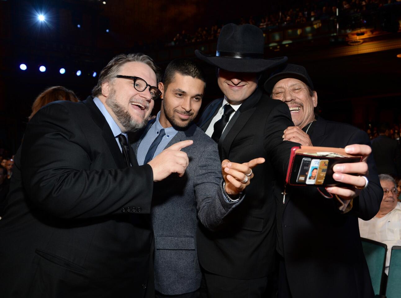Celebrity selfies | Guillermo del Toro, actor Wilmer Valderrama, Robert Rodriguez and actor Danny Trejo