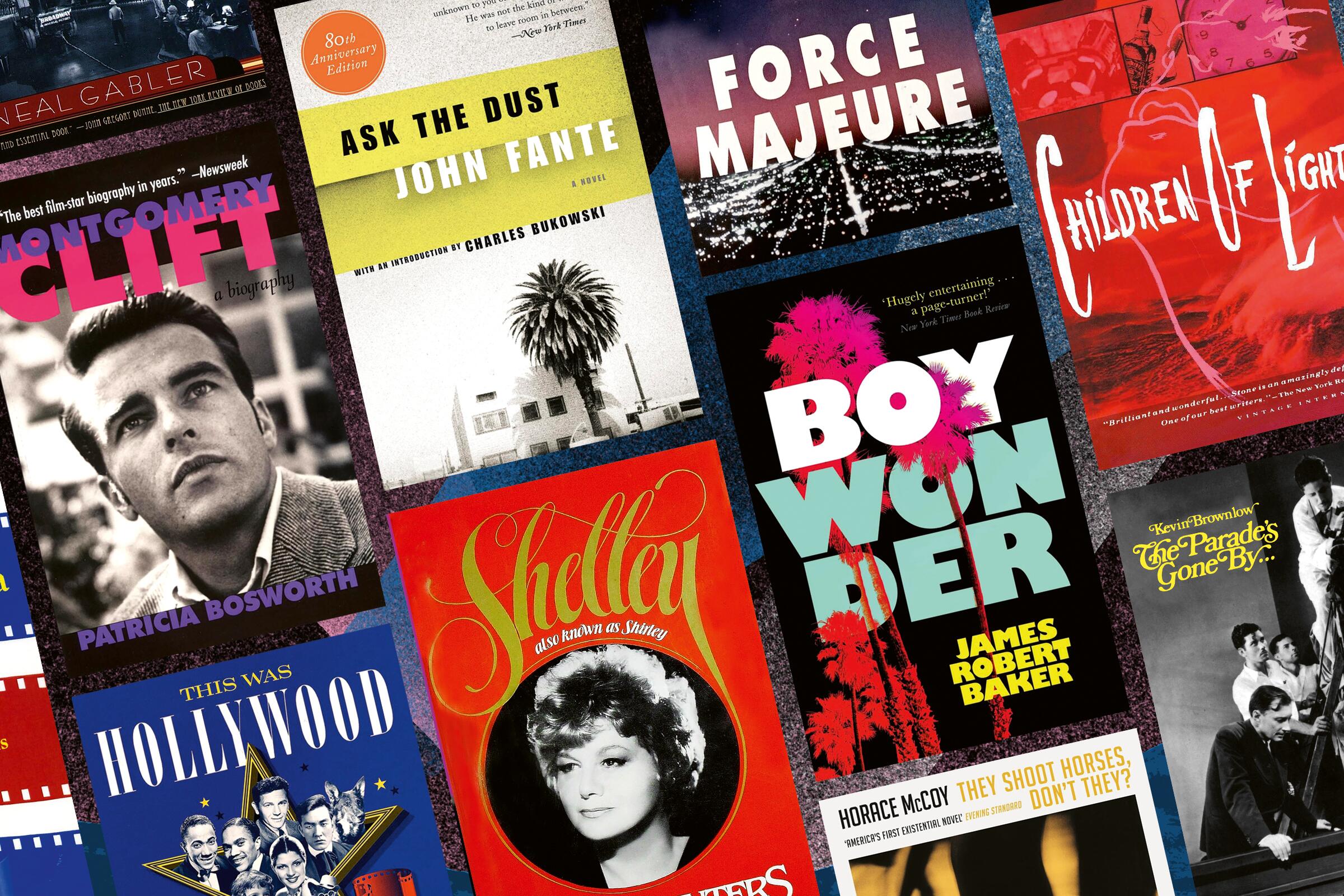 A collage of Hollywood books selected by L,A. Times readers
