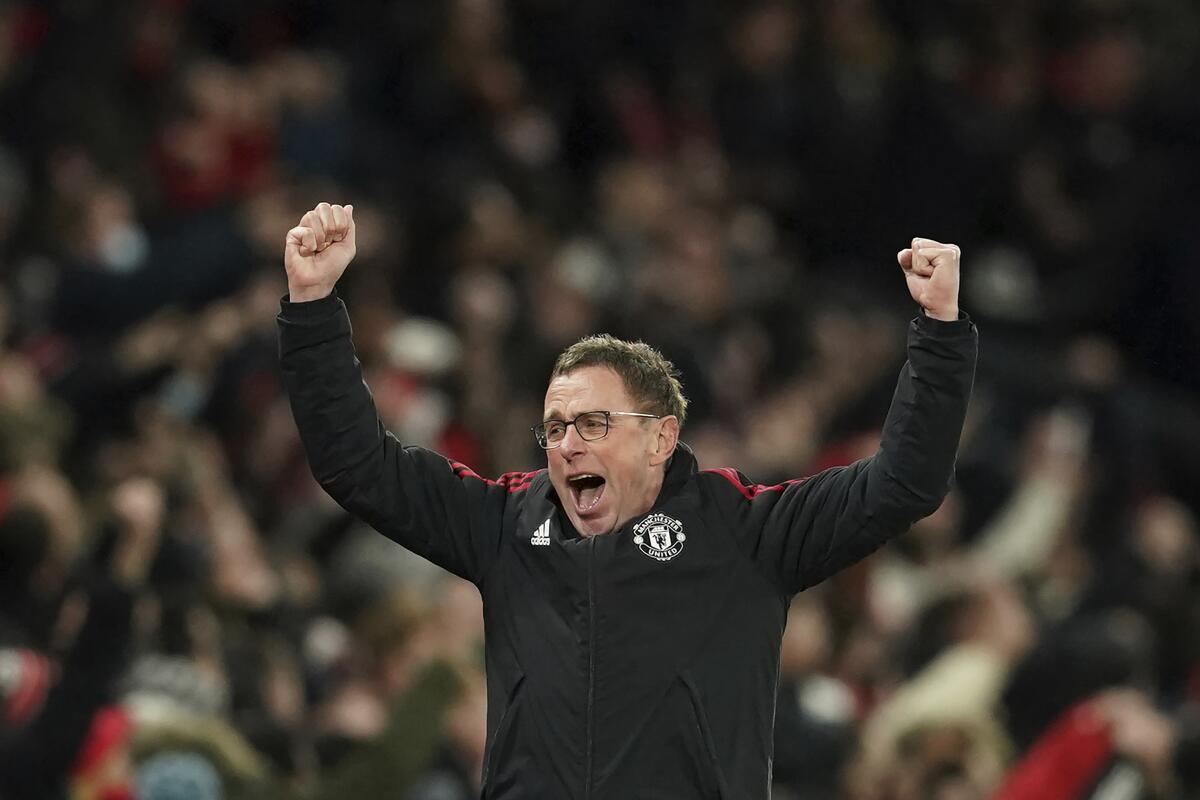 Manchester United's manager Ralf Rangnick  