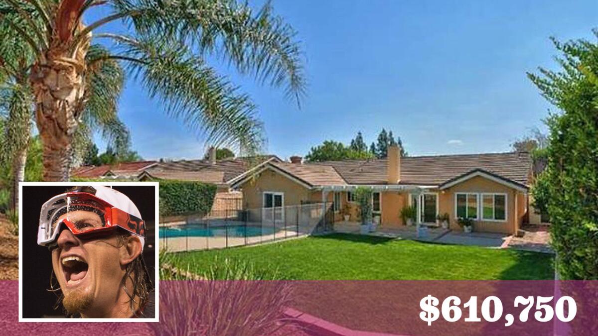 Angels ace Jered Weaver has sold a home in Simi Valley for $610,750.