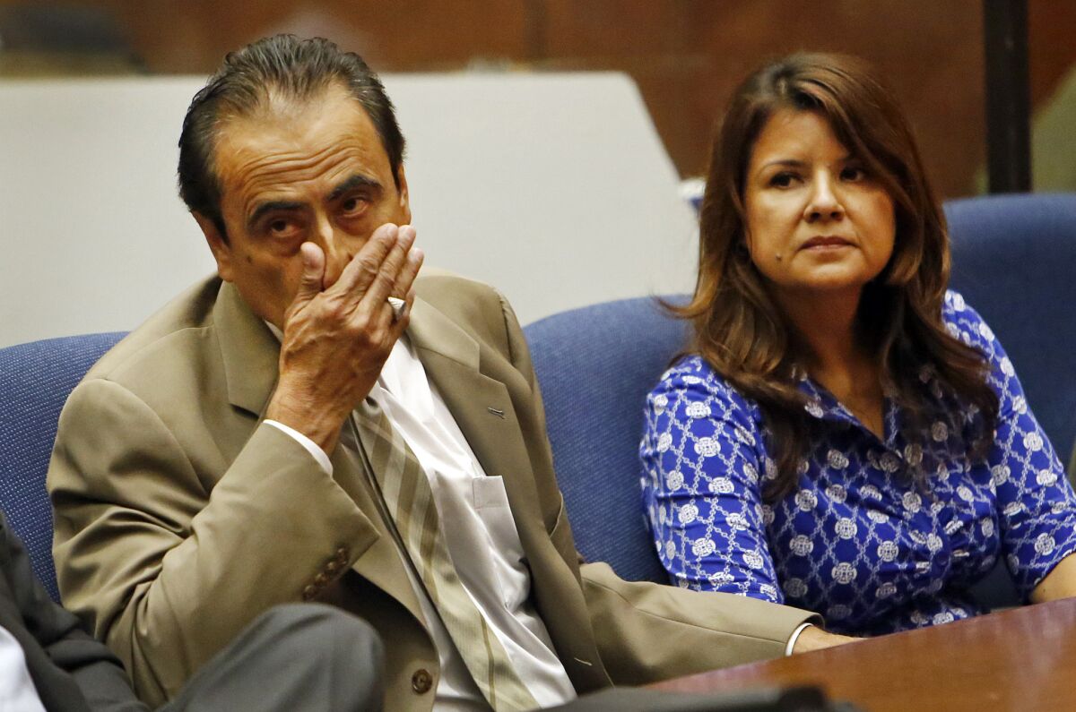 Former Los Angeles City Councilman Richard Alarcon and his wife, Flora Montes de Oca Alarcon, were convicted in July of lying about where they lived so Alarcon could run for a seat on the council.