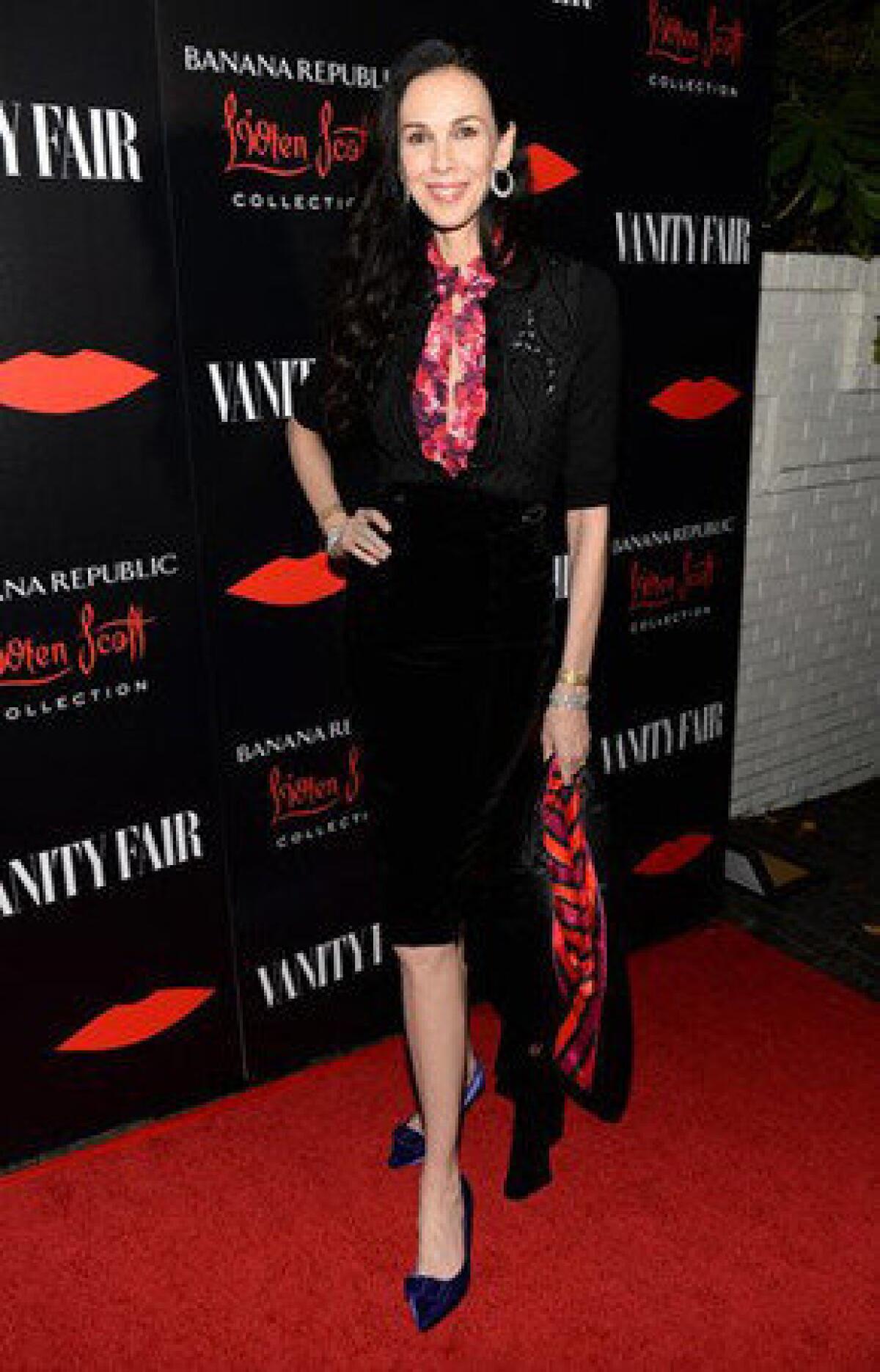 Fashion designer L'Wren Scott attends the launch celebration for the Banana Republic L'Wren Scott Collection.