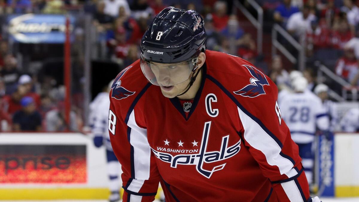 Washington Capitals star Alex Ovechkin suffered a leg injury while playing for Russia in an IIHF World Championship game against Germany on Sunday.