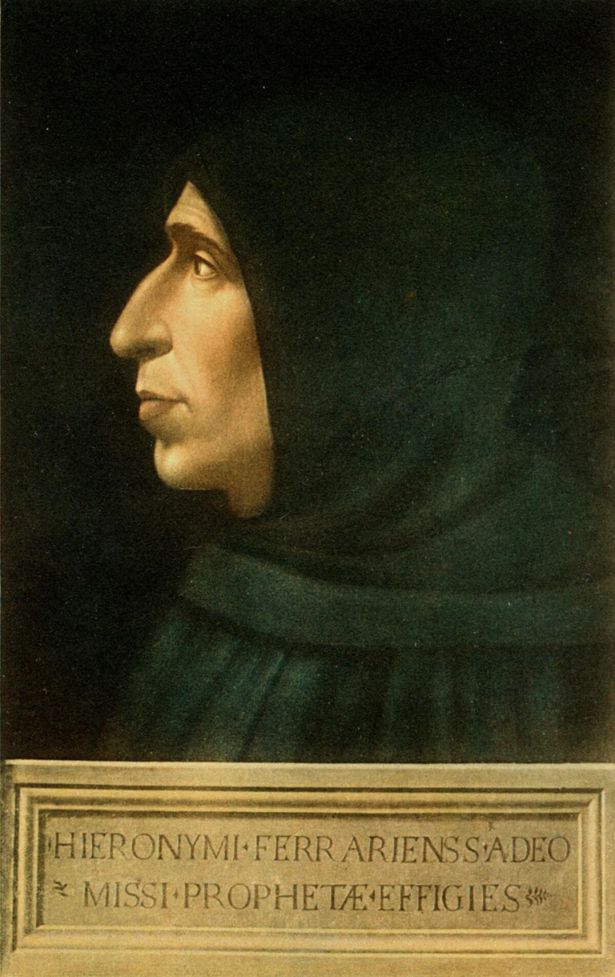 Jo Walton's protagonist is the 15th century Florentine Dominican monk Girolamo Savonarola.