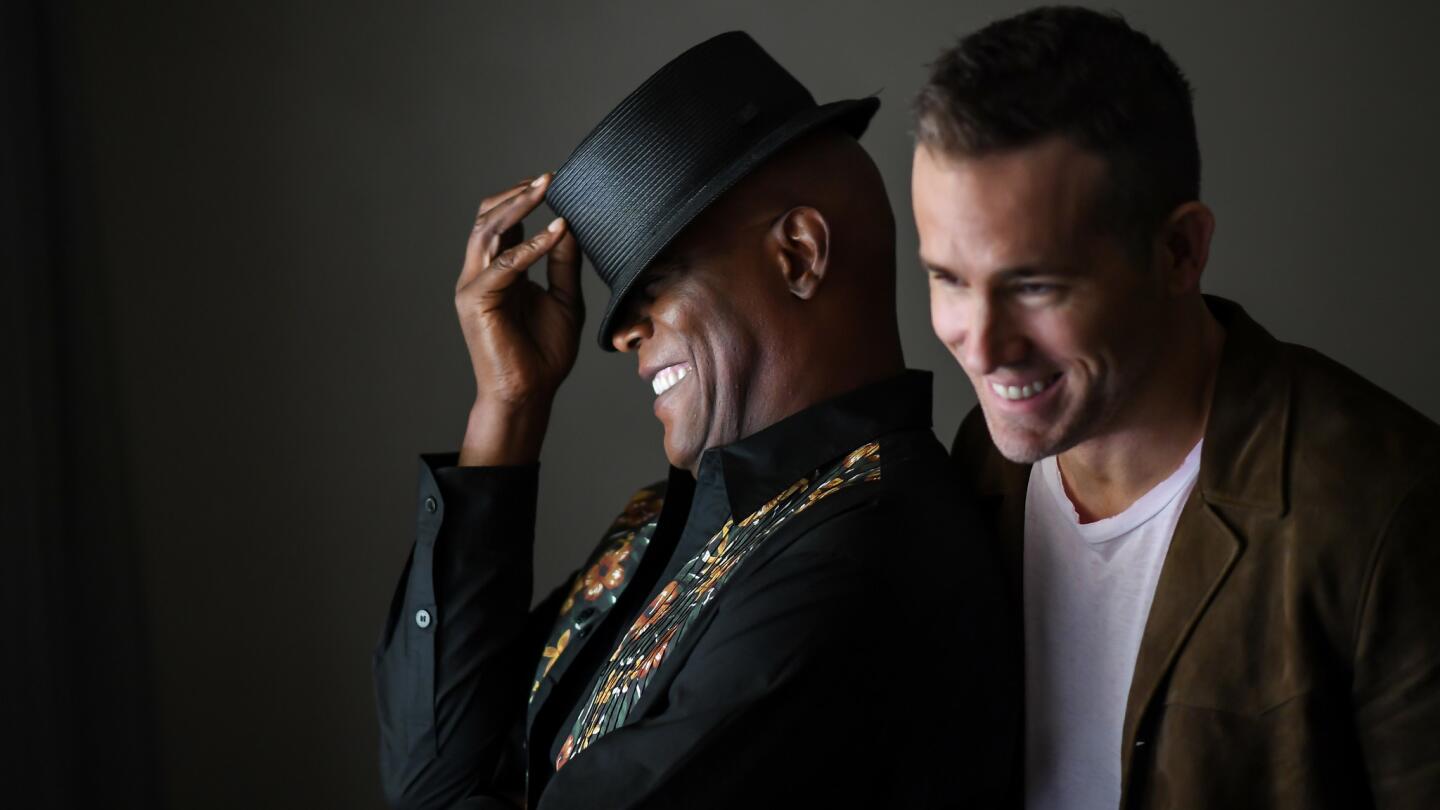 Celebrity portraits by The Times | Samuel L. Jackson and Ryan Reynolds