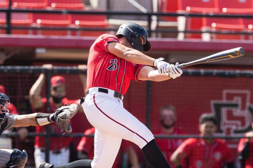 SDSU's TJ Fondtain batted .339 for the Aztecs last season, but it is his power that is catching the eyes of pro scouts.