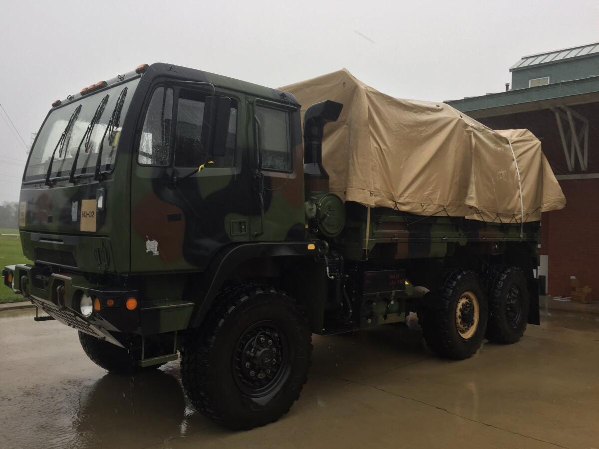 The North Carolina National Guard helps rescue efforts.