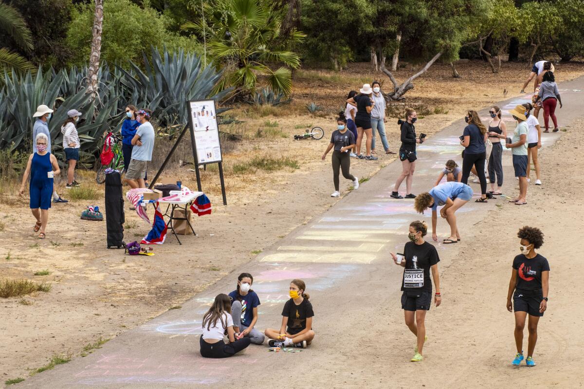 The La Jolla Bike Path on Labor Day